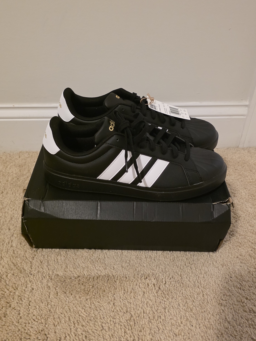 Adidas StreetTalk Black and White Men’s Low-Top Sneakers